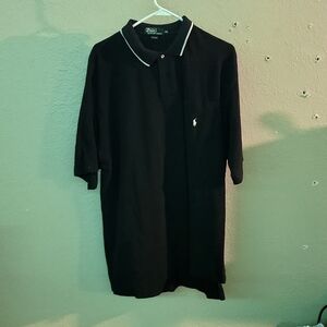 Men's size XXL Black and White Ralph Lauren Polo SS Shirt